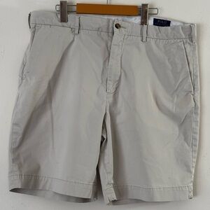 Polo by Ralph Lauren Men's Light Khaki Casual Preppy Cotton Chino Shorts Sz 38